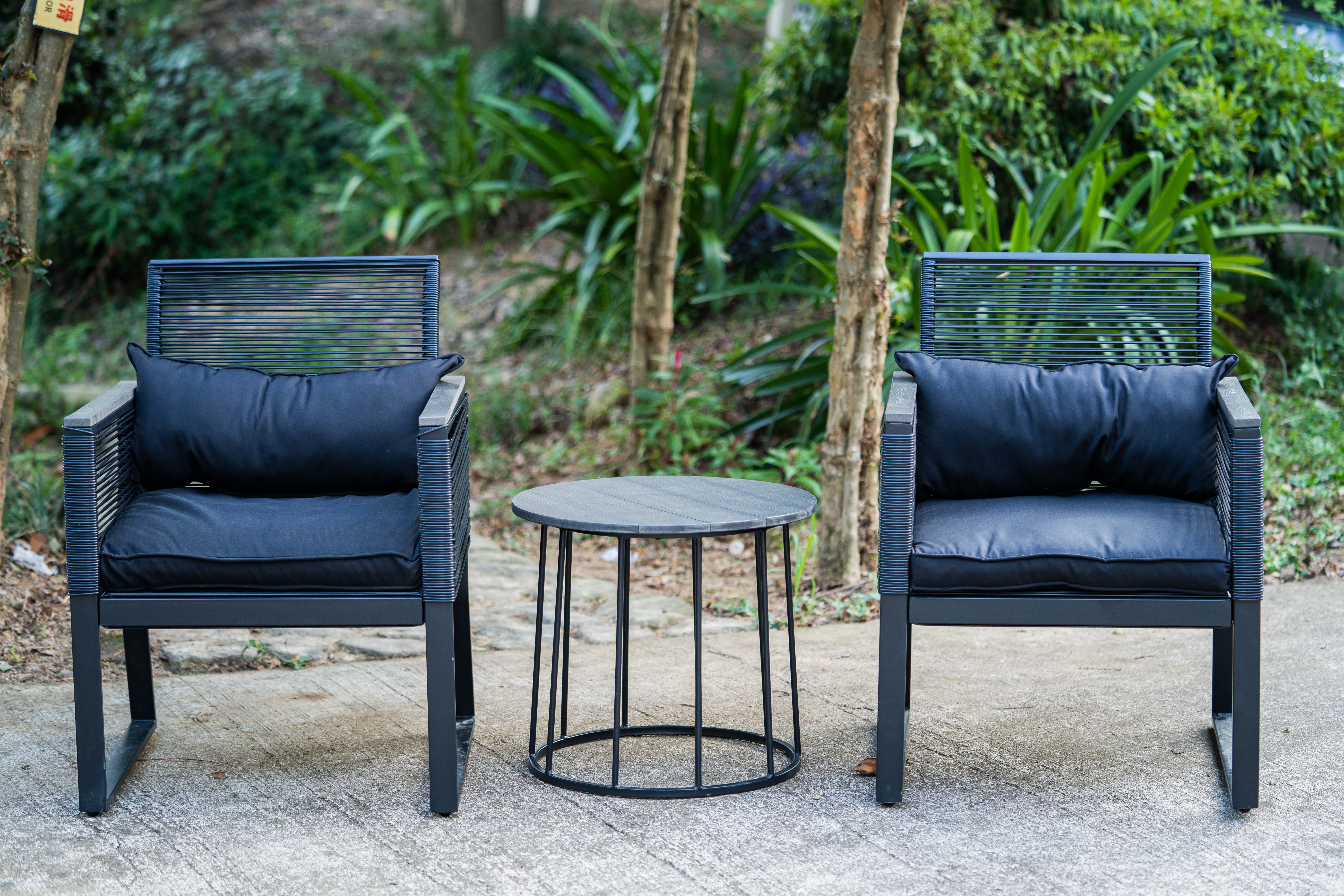 Cocco 3pcs steel bistro set