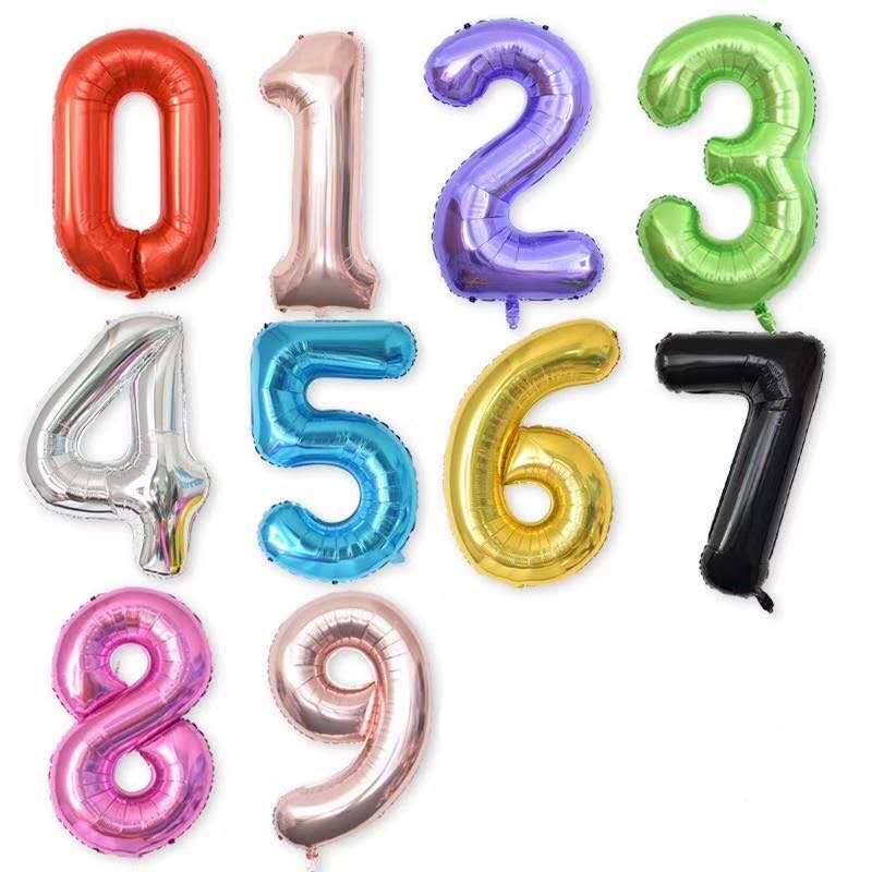 Foil Balloons Number 0-9