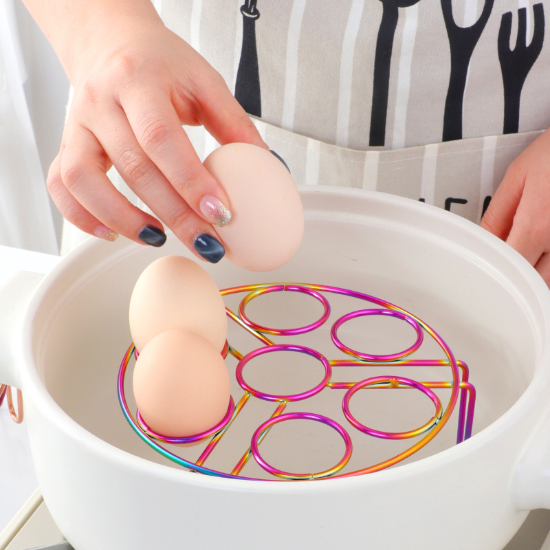 Stainless steel egg steamer rack