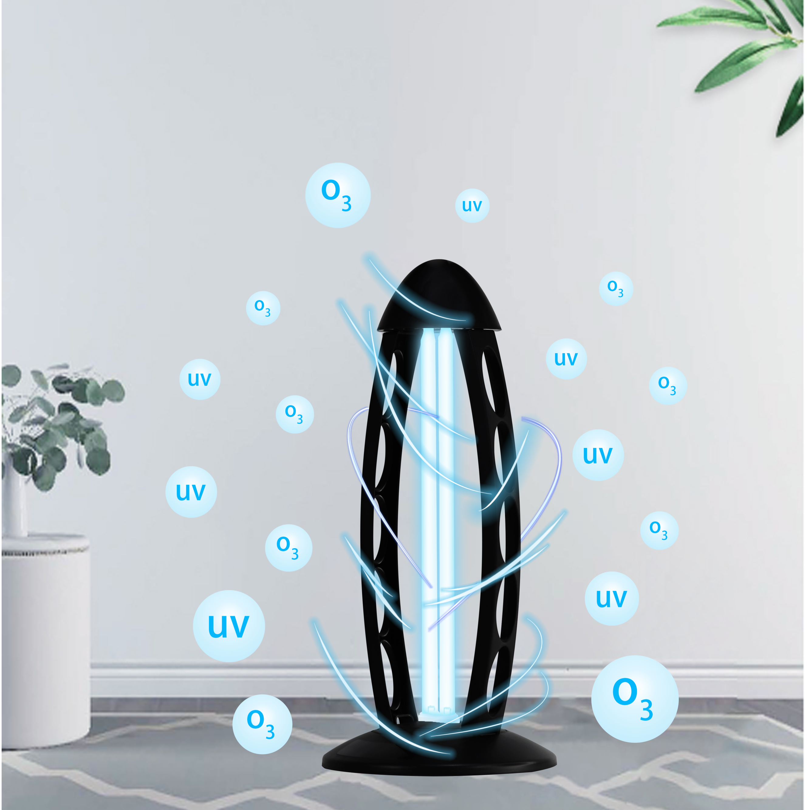 Desktop Bactericidal Ozone Lamp