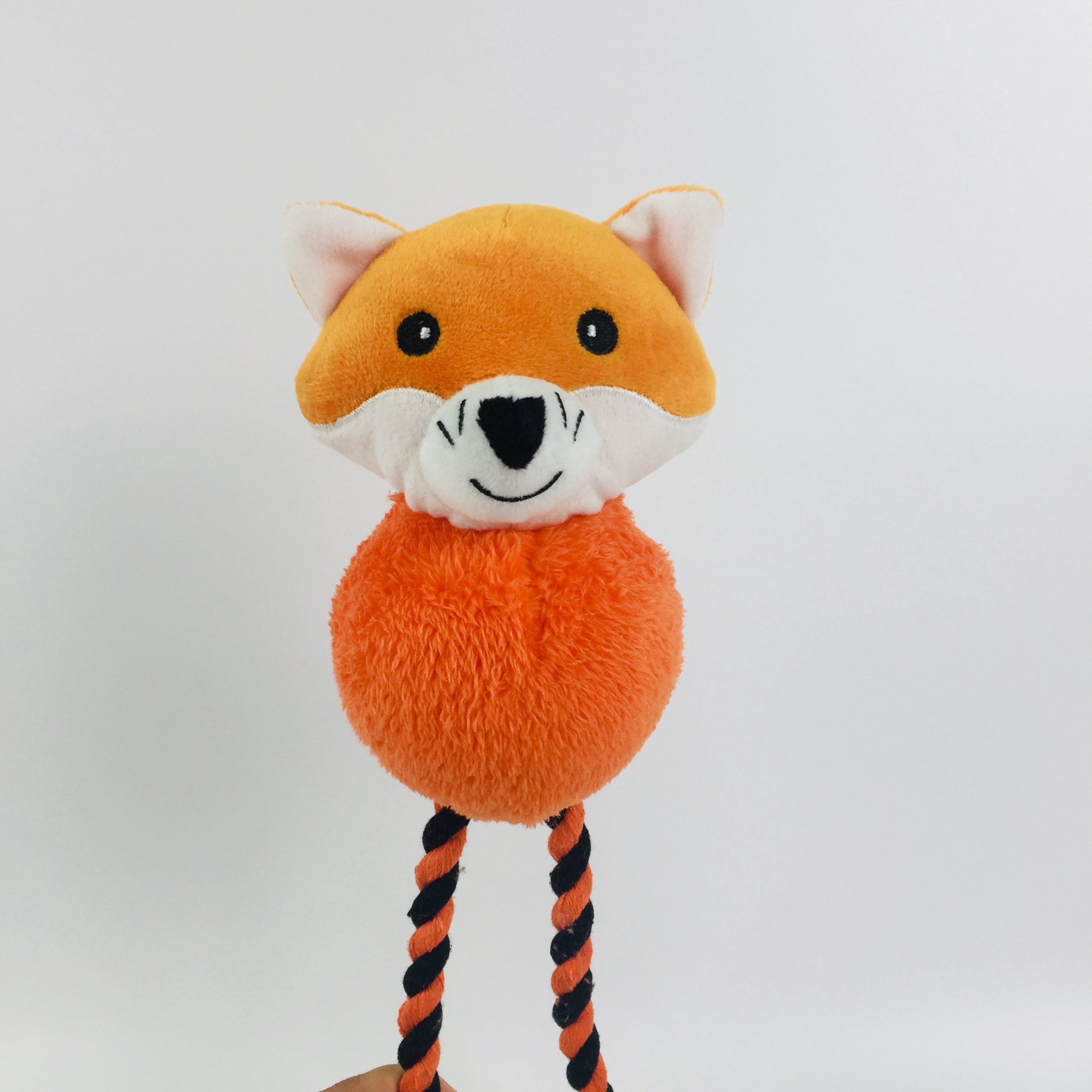 Plush Rope Fox Panda Squeaky Toy For Dog Interactive Chew Pet Toys