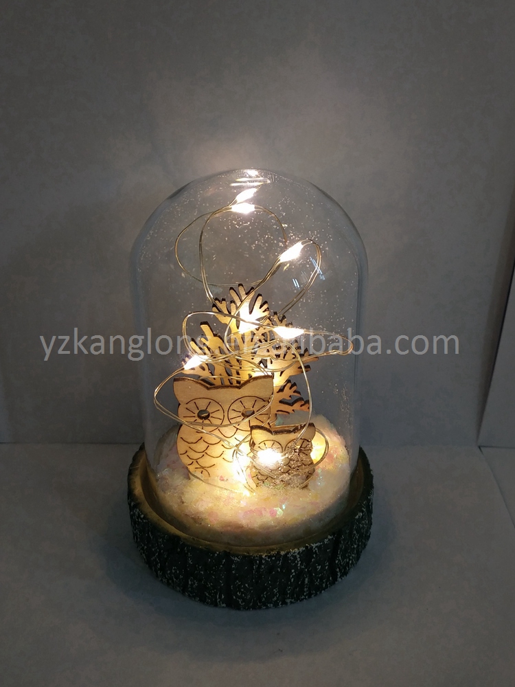 Small size glass dome decoration