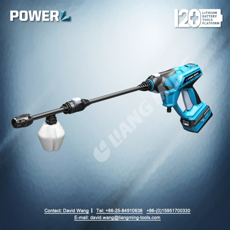 18V lithium battery cordless high pressure washer