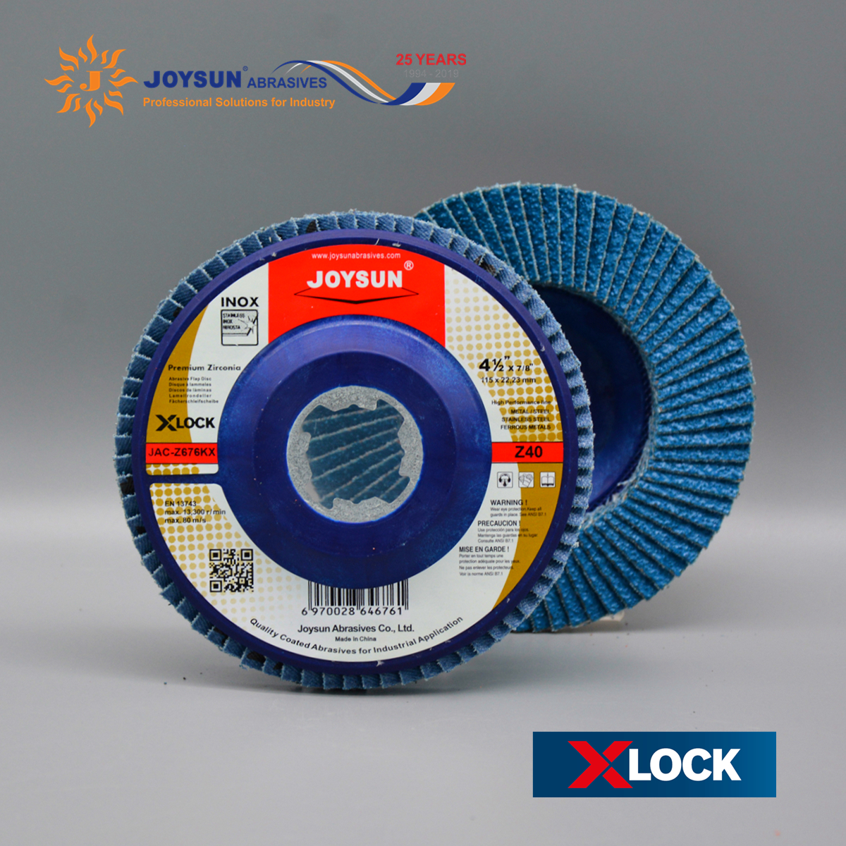 X-LOCK Z676KX Premium Zirconium Flap Disc