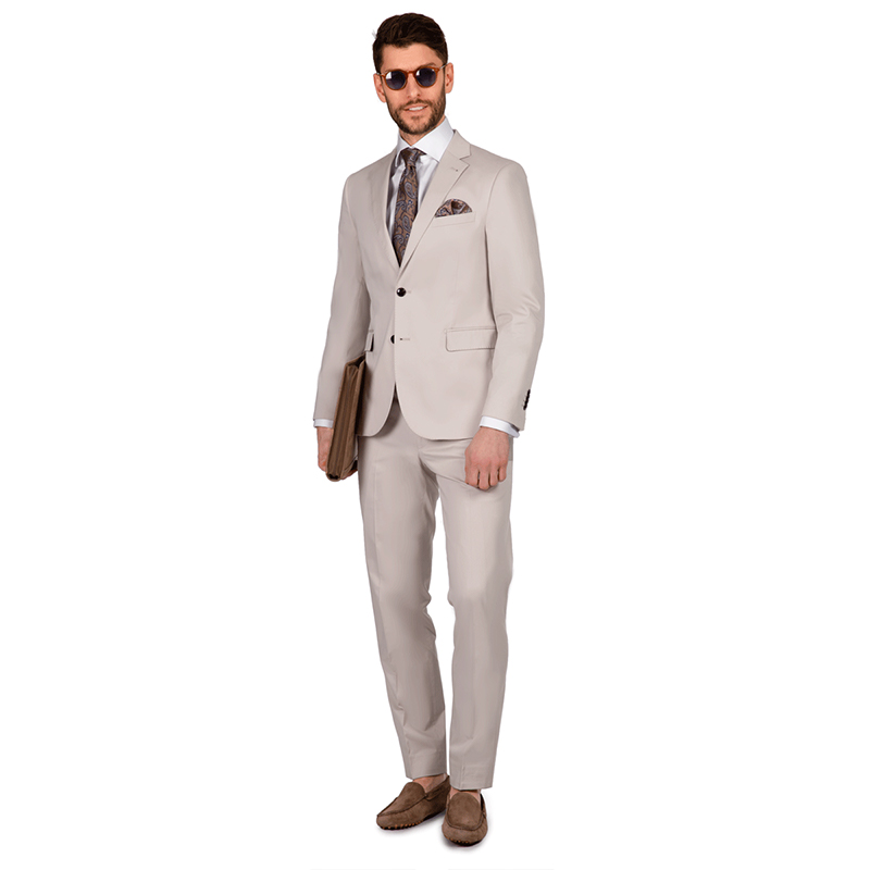 MEN COTTON FABRIC A GENF 15311/78 Slim Fit Suit