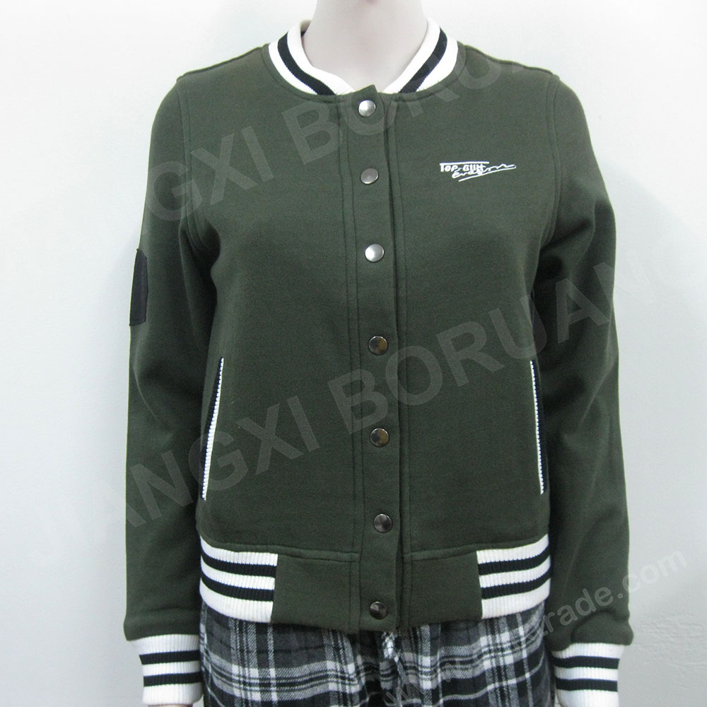 WOMENS CVC 60/40 260g JACKET WITH EMBROIDERY