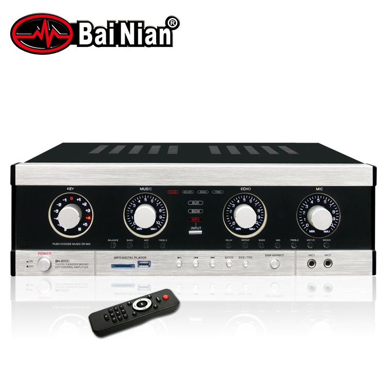 Amplifier(Karaoke Sound System-Powerful Amplifier with Wireless Steaming,Double Layer Print PCB Board)Stereo Digital