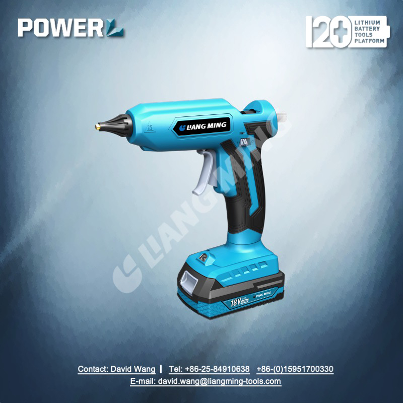 18V lithium battery cordless glue gun