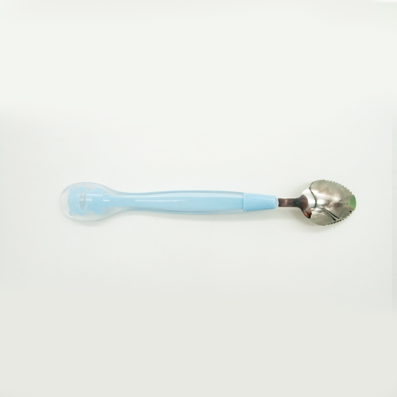 Fruit pulp spoon&silicone spoon (2 in 1)