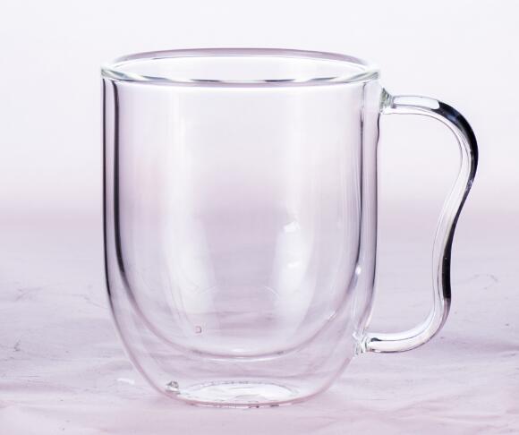 High Quality ODM OEM Welcome double wall glass cup with ear