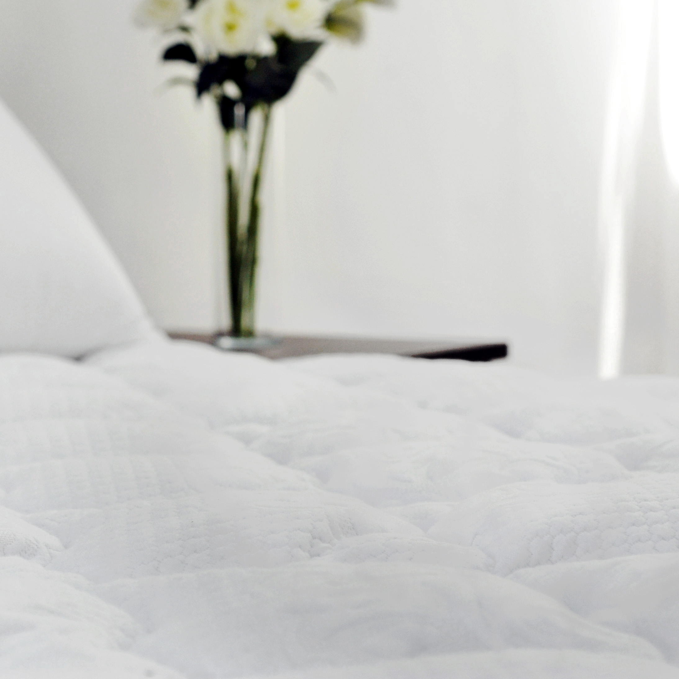 new designed jacquard style knitted fabric mattress pad mattress topper