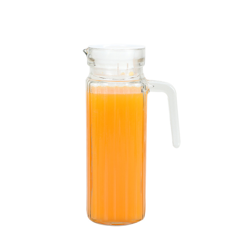 F6469 hot selling square glass tumbler drinking cold water jug tea pot for home