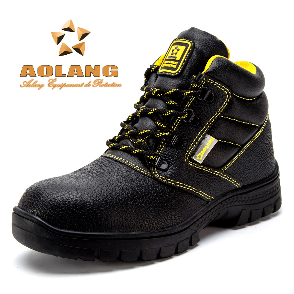 HL-A021 Cheap black steel safety shoes price
