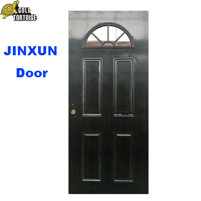 Metal Door With SUNBURST Glass,Half Moon Glass Door
