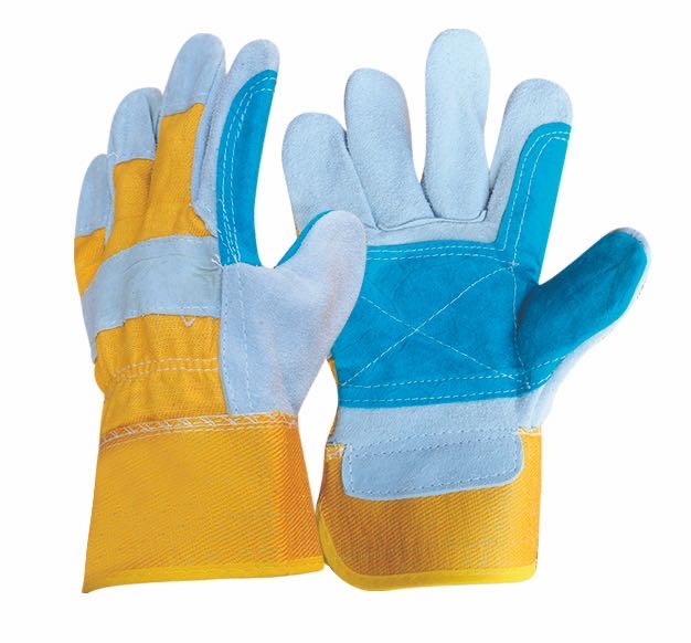 Cowhide Split Leather Glove for Safety Protection
