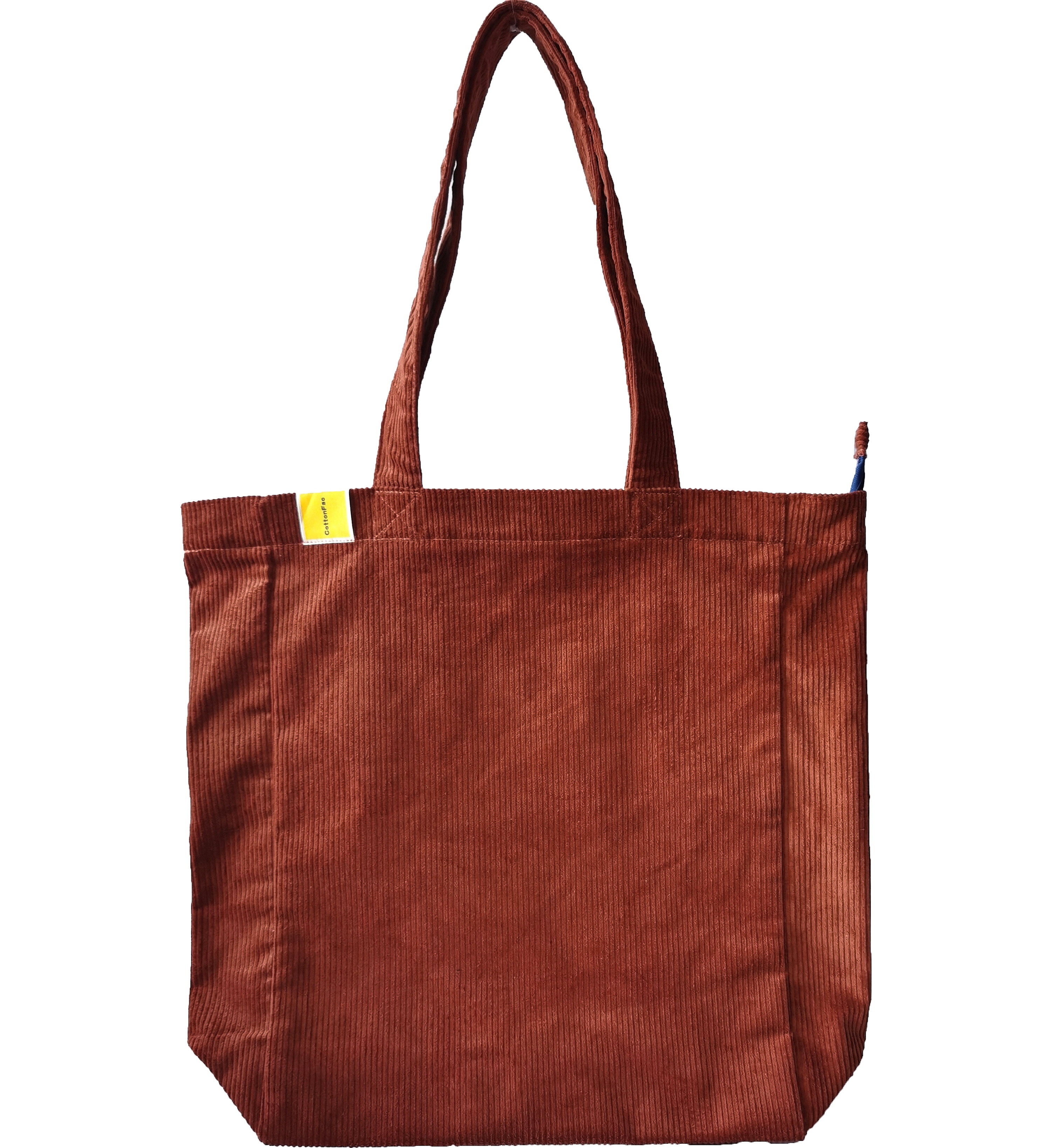 100%cotton corduroy handle bag