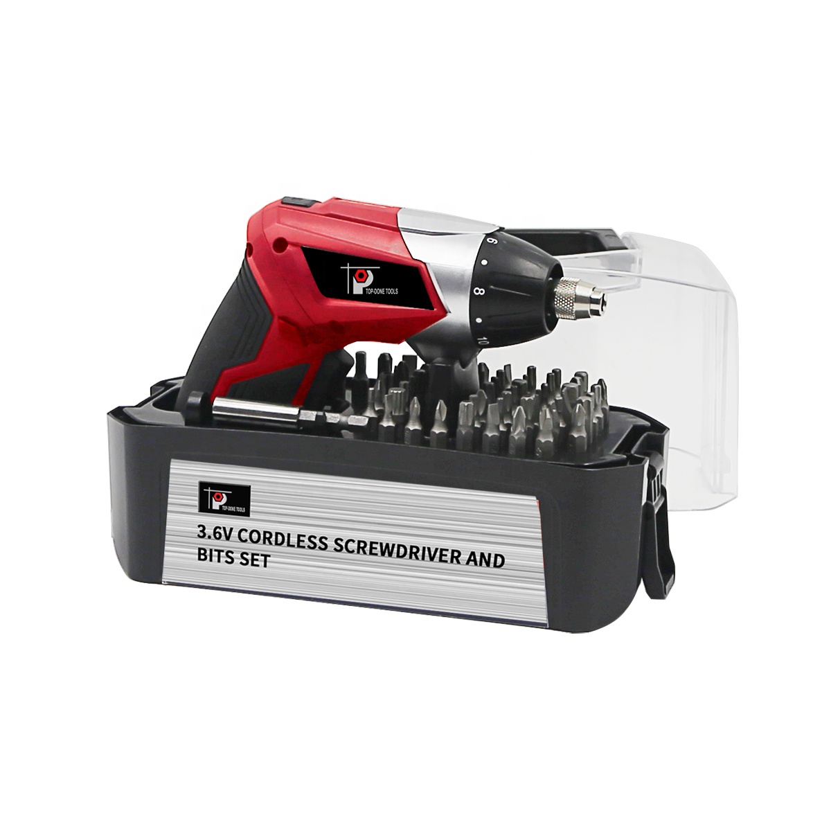 3.6V Cordless Screwdriver With 53pcs Bits Set