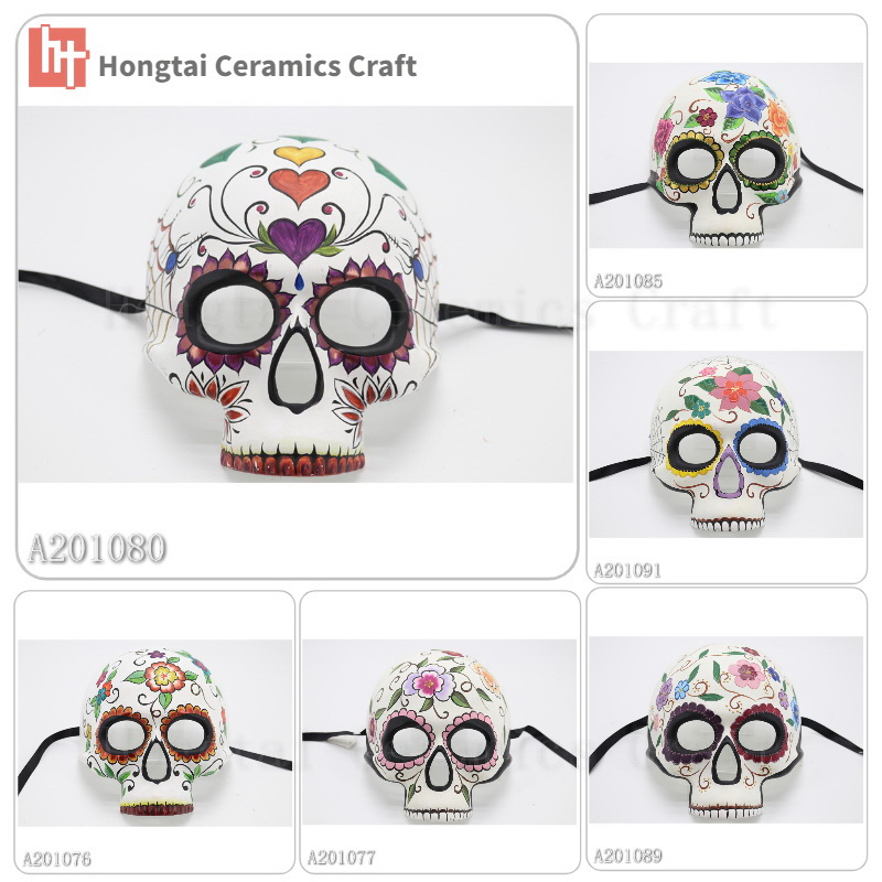 Day of the Dead Mask with Flower DOD Skull mask 80-85-91-76-87-89