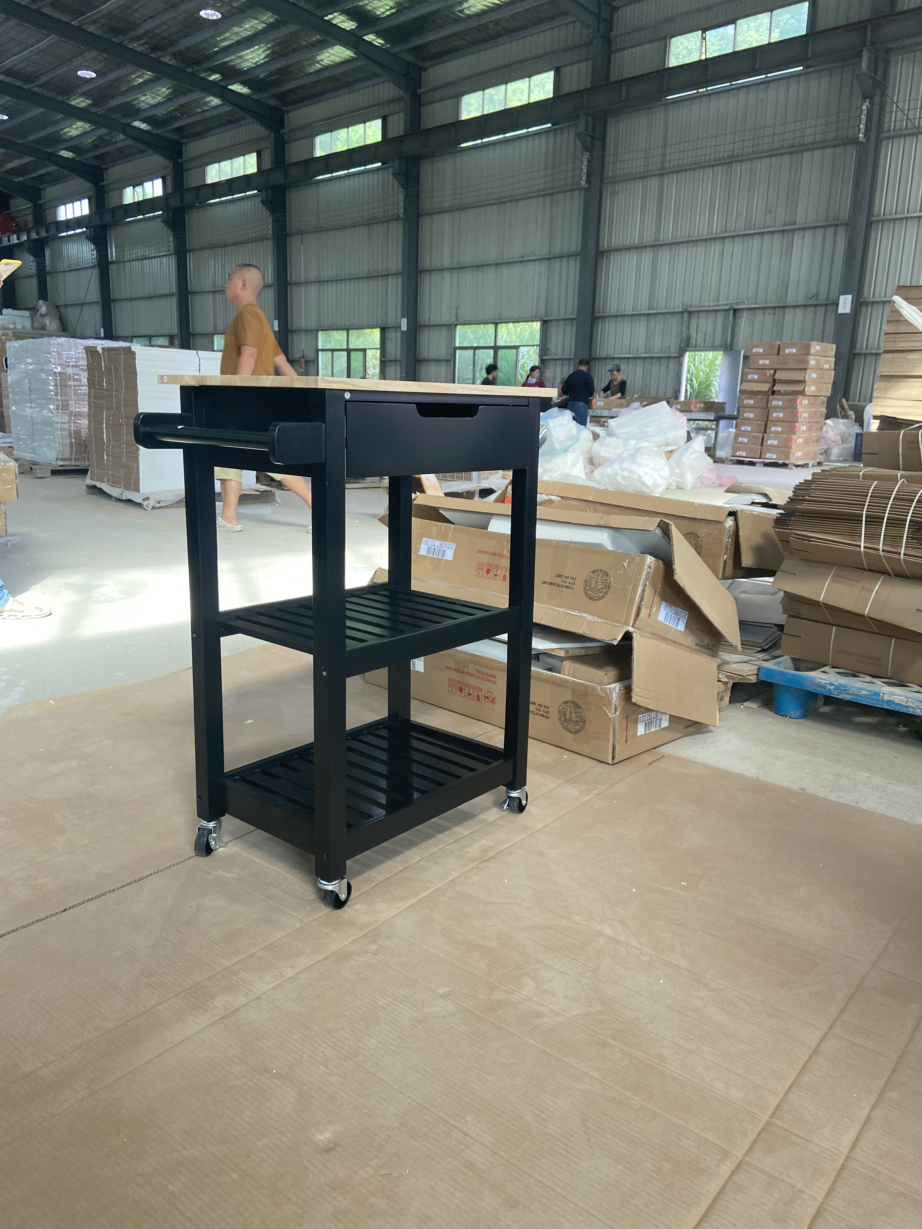 kitchen cart black