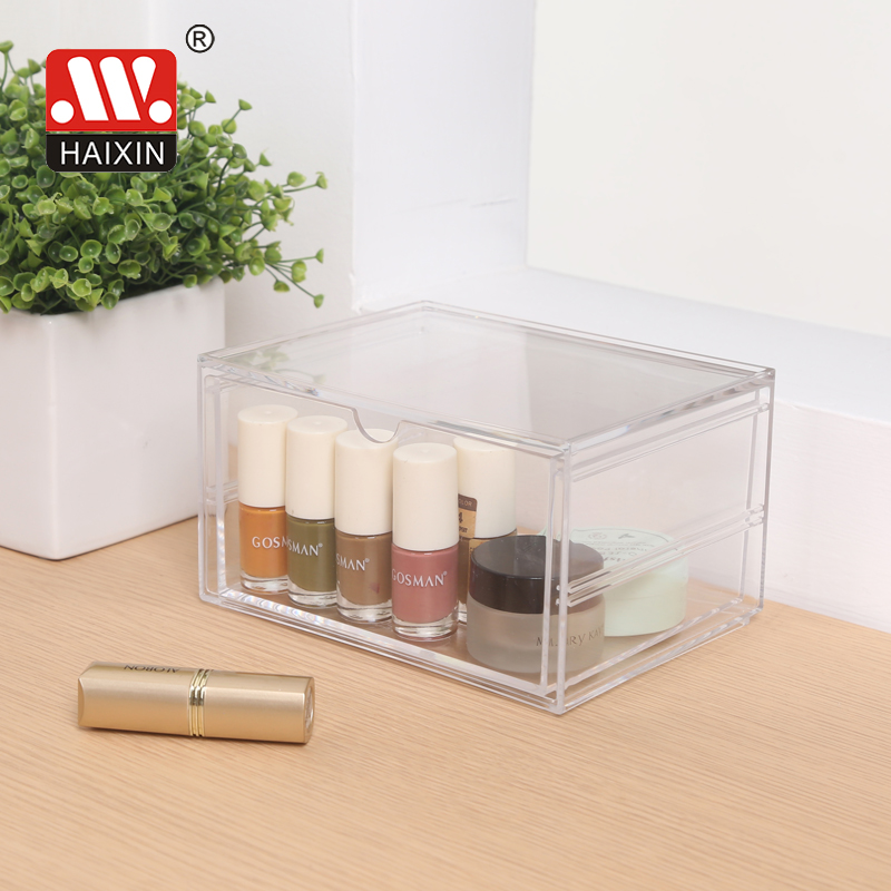 clear makeup organizer plastic storage box for lady cosmetic storage box new design