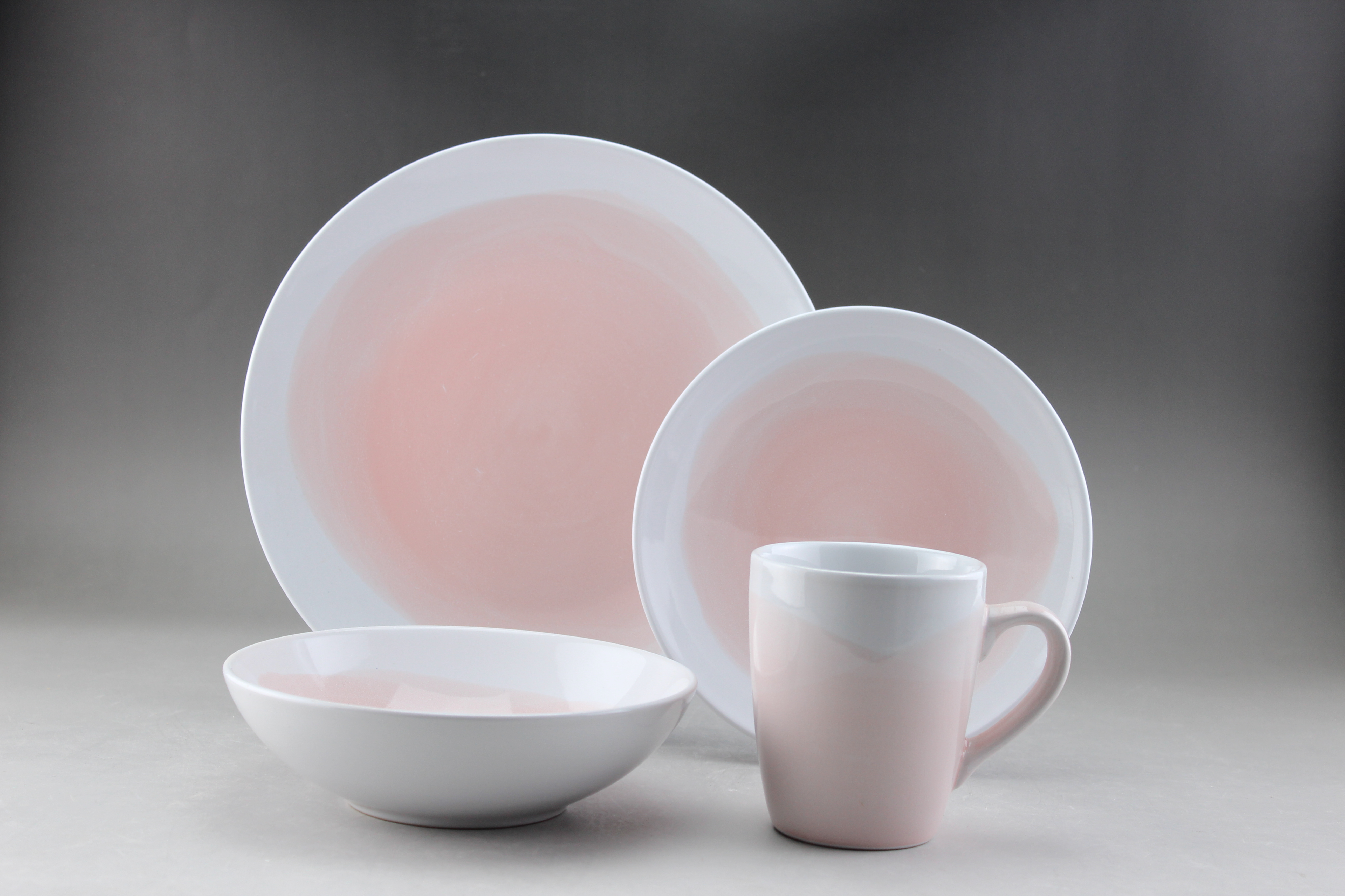 Stoneware Solid Color Dinner Set
