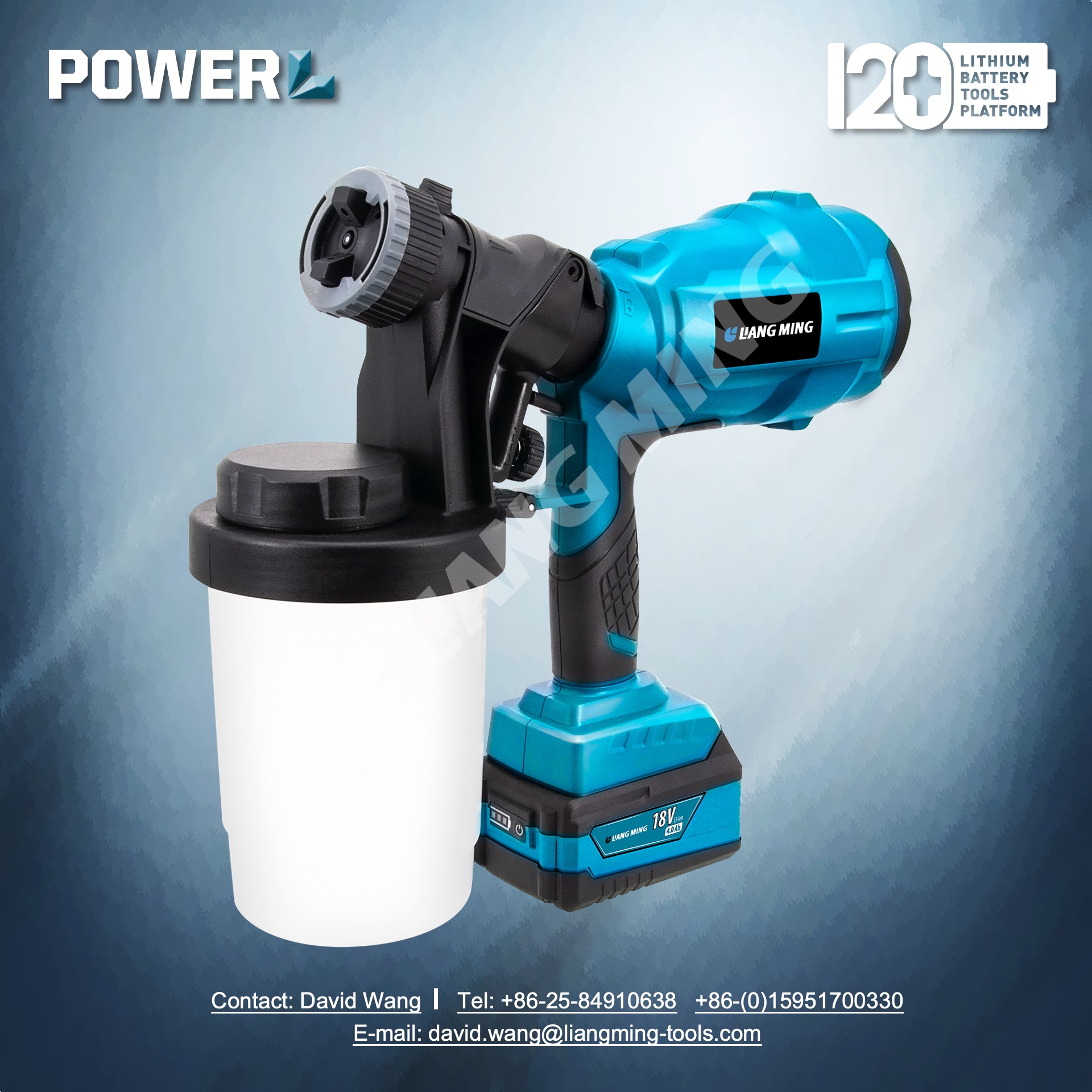 18V lithium battery cordless spray gun