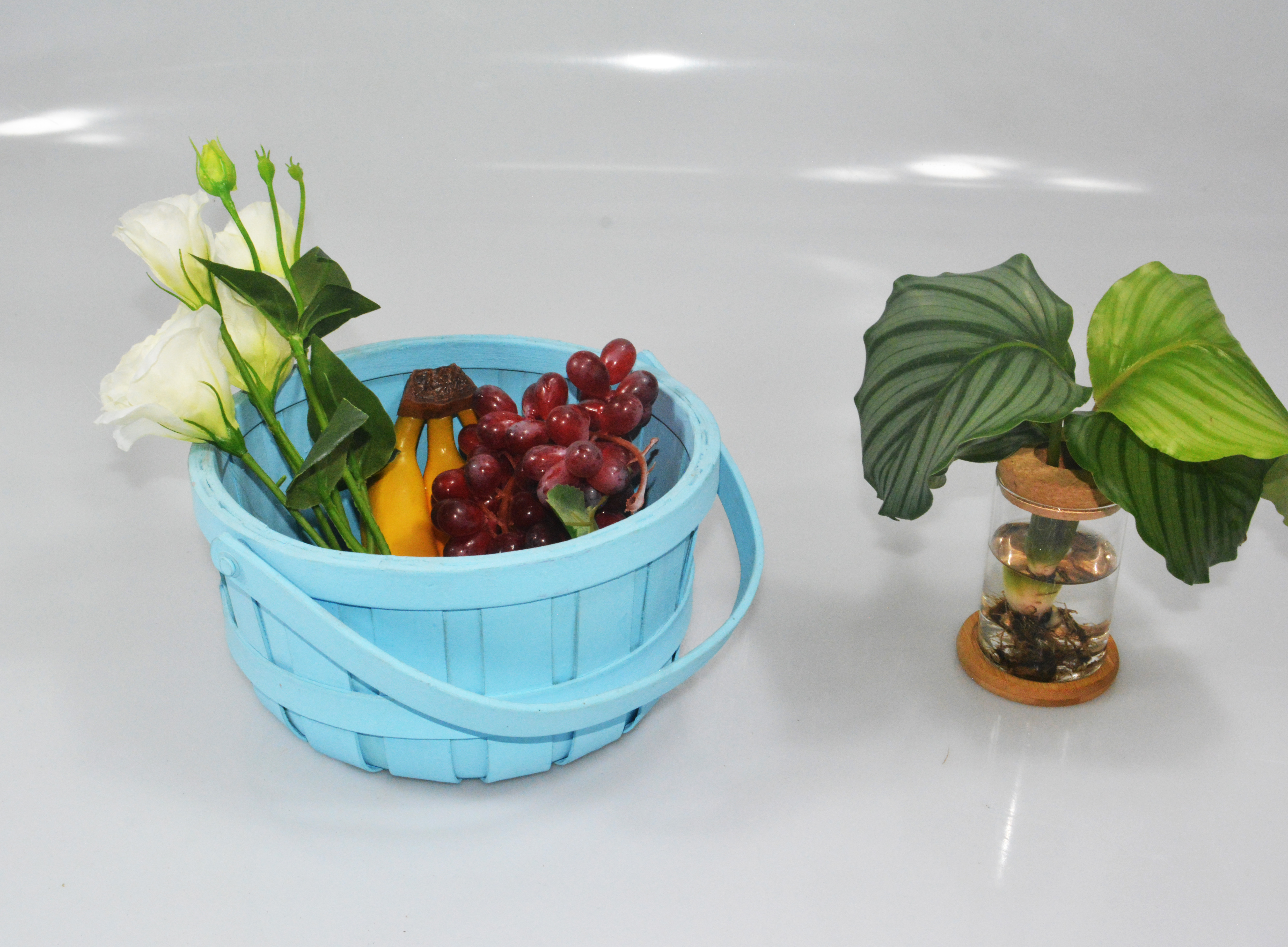 Christmas wooden decorate storage fruit bread basket