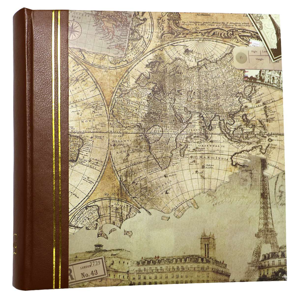 World map travelling photo album for 4R photos