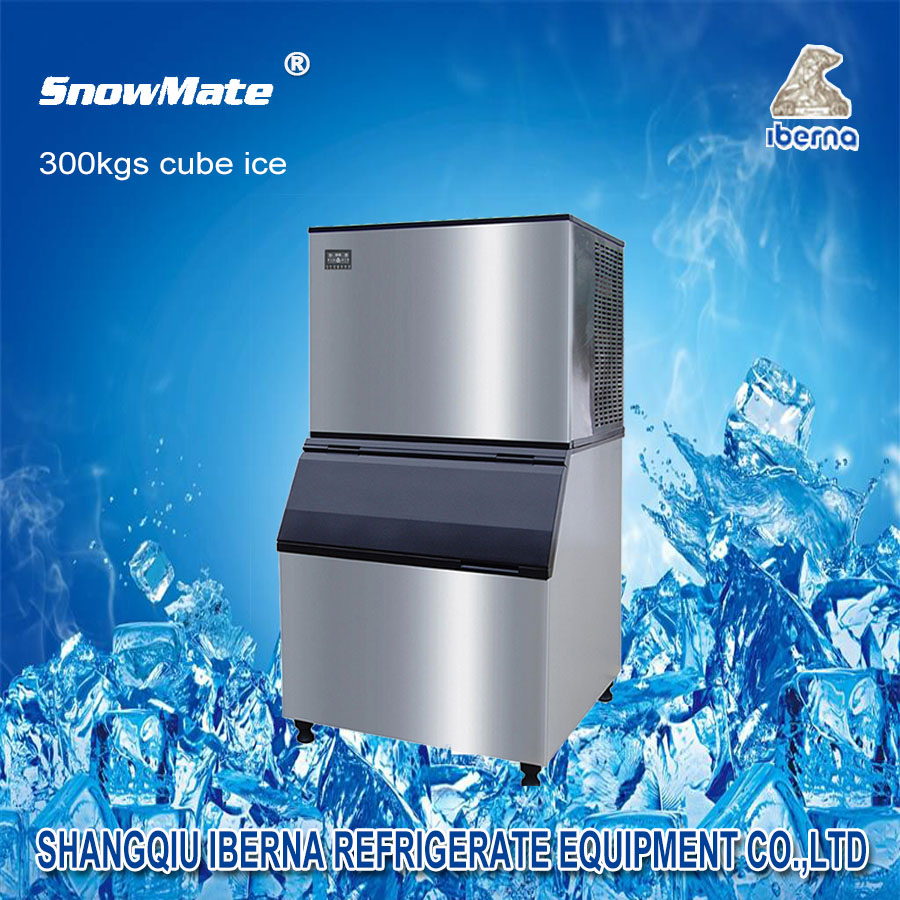 Split Spray Water Type 300kgs Cube Ice Machine