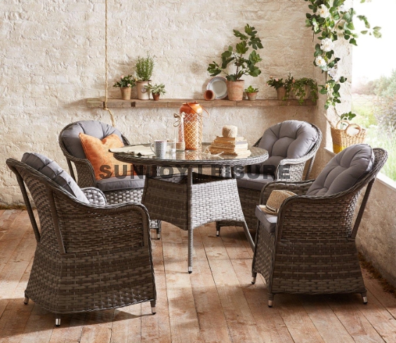 5pcs rattan dining set