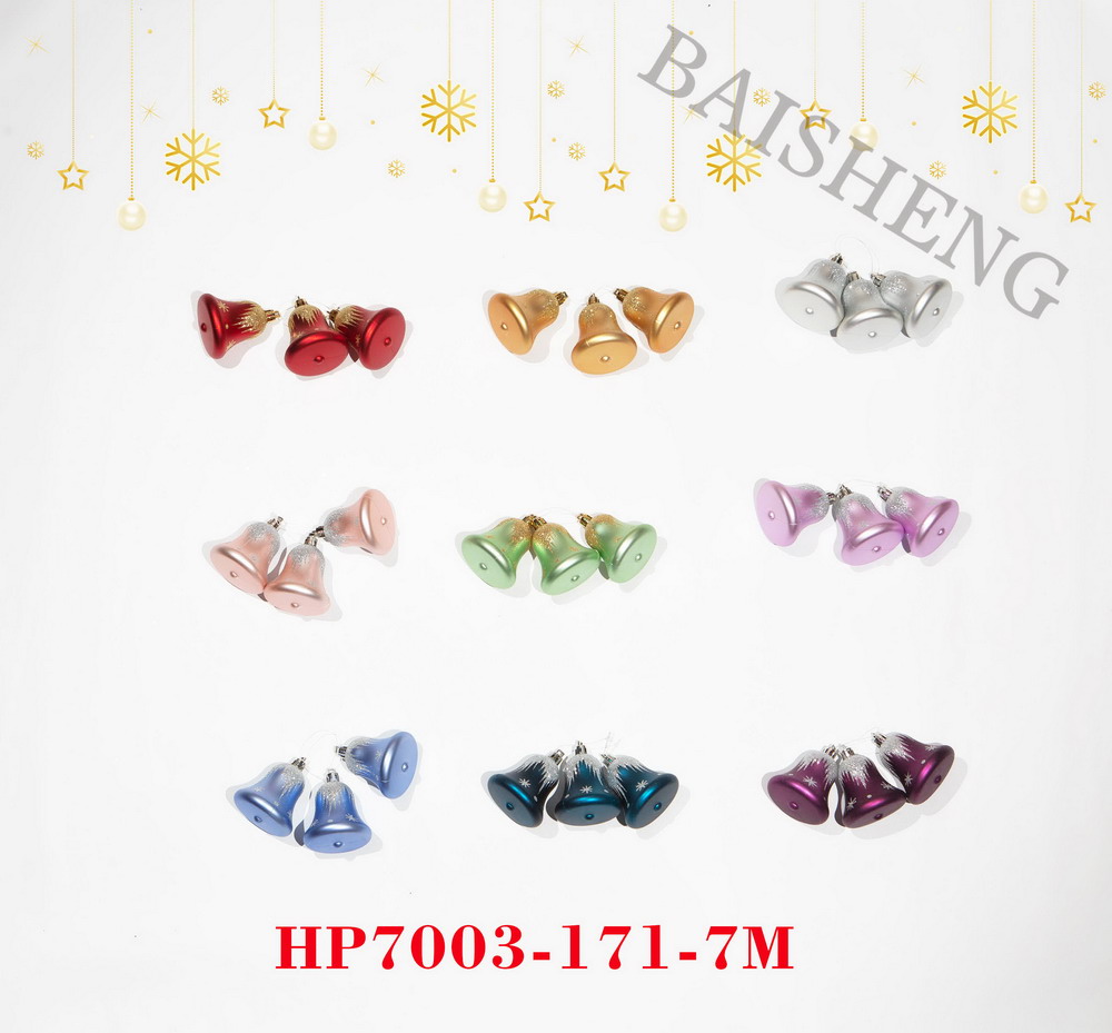 Christmas ornaments, bells, 3pcs/set