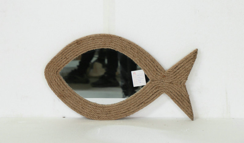 rope framed mirror