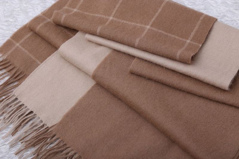camel wool scarf-CF