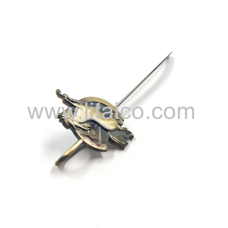 Retro pegasus metal bookmark
