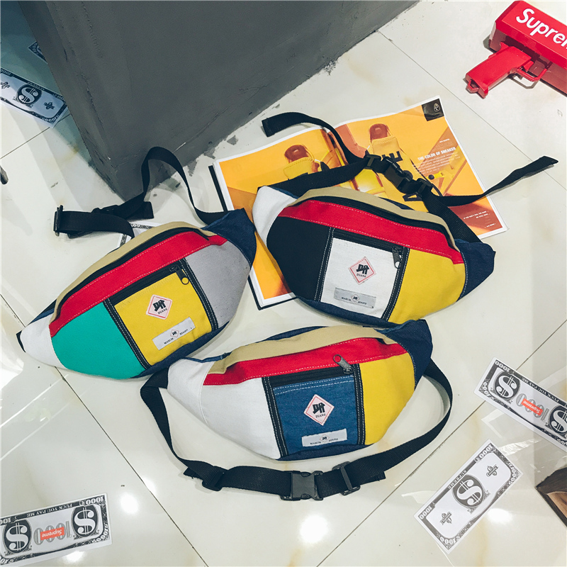 Fashion Trendy Popular Men Women Leisure Travel School Wait Bag Chest Bag Shoulder Bag Cross body Bag
