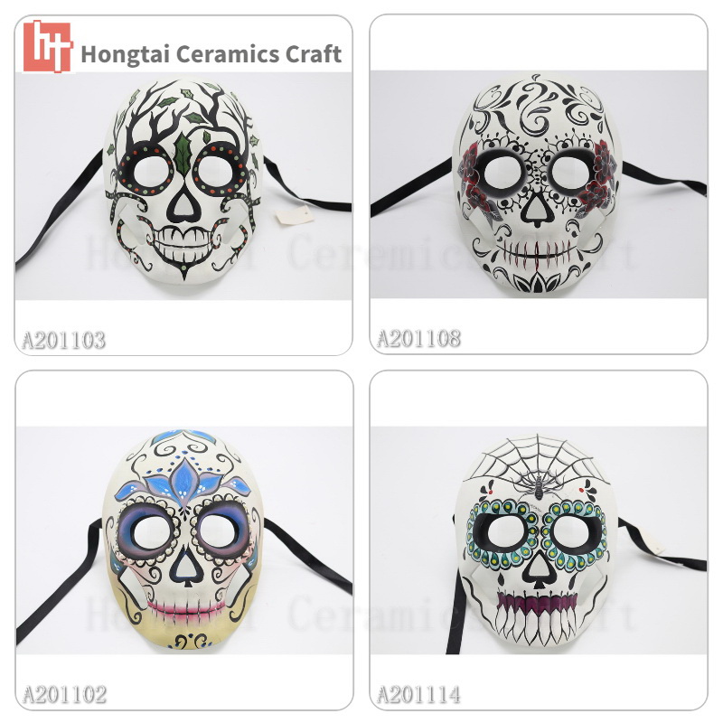 Day of the Dead Mask with Flower DOD Skull mask