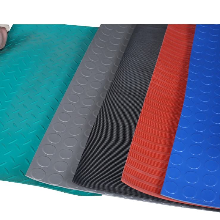 2.5 mm~8 mm Anti-Slip non slip Coin/Diamond/ Orange Peel/Wide/Fine Pattern Rubber Sheet Flooring Mat