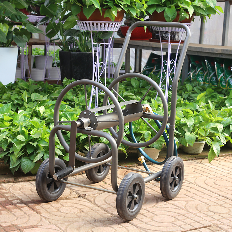 Stainless steel garden hose water reel cart cable reel drum K/D STYLE FOR MAIL ORDER HR-009
