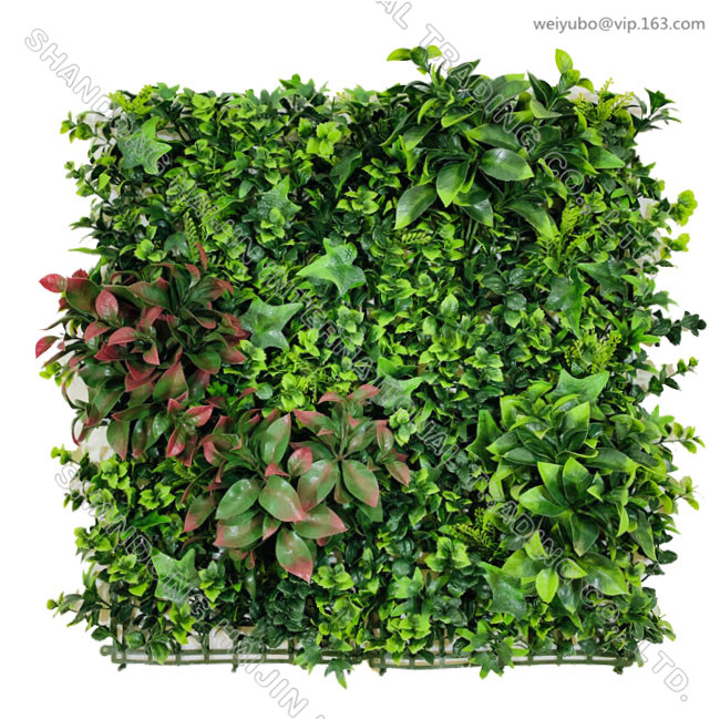 Artificial ficus leaf wall panel 50x50cm