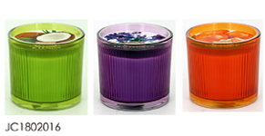 Scented glass candle