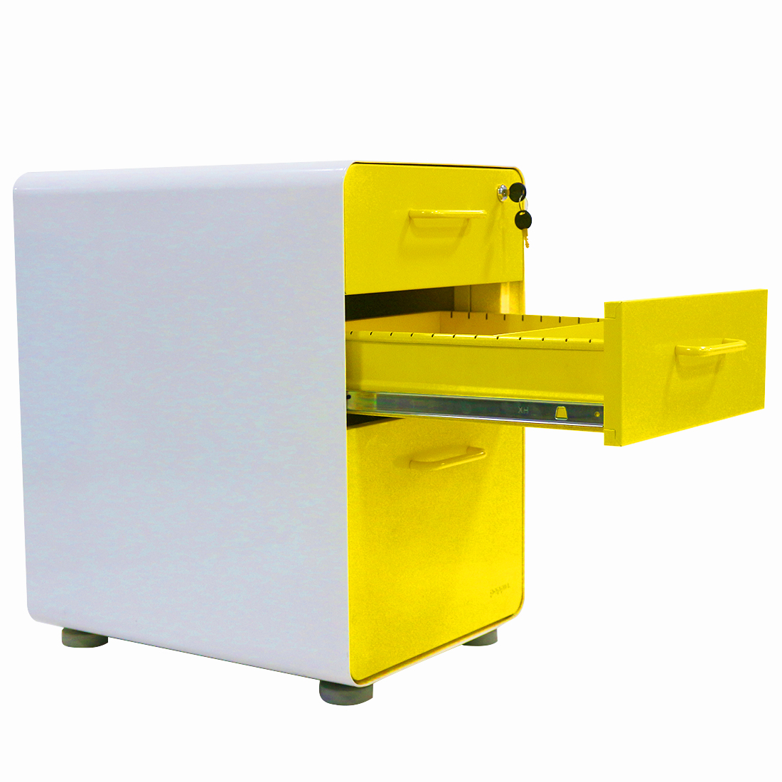 3 drawer mobile file cabinet