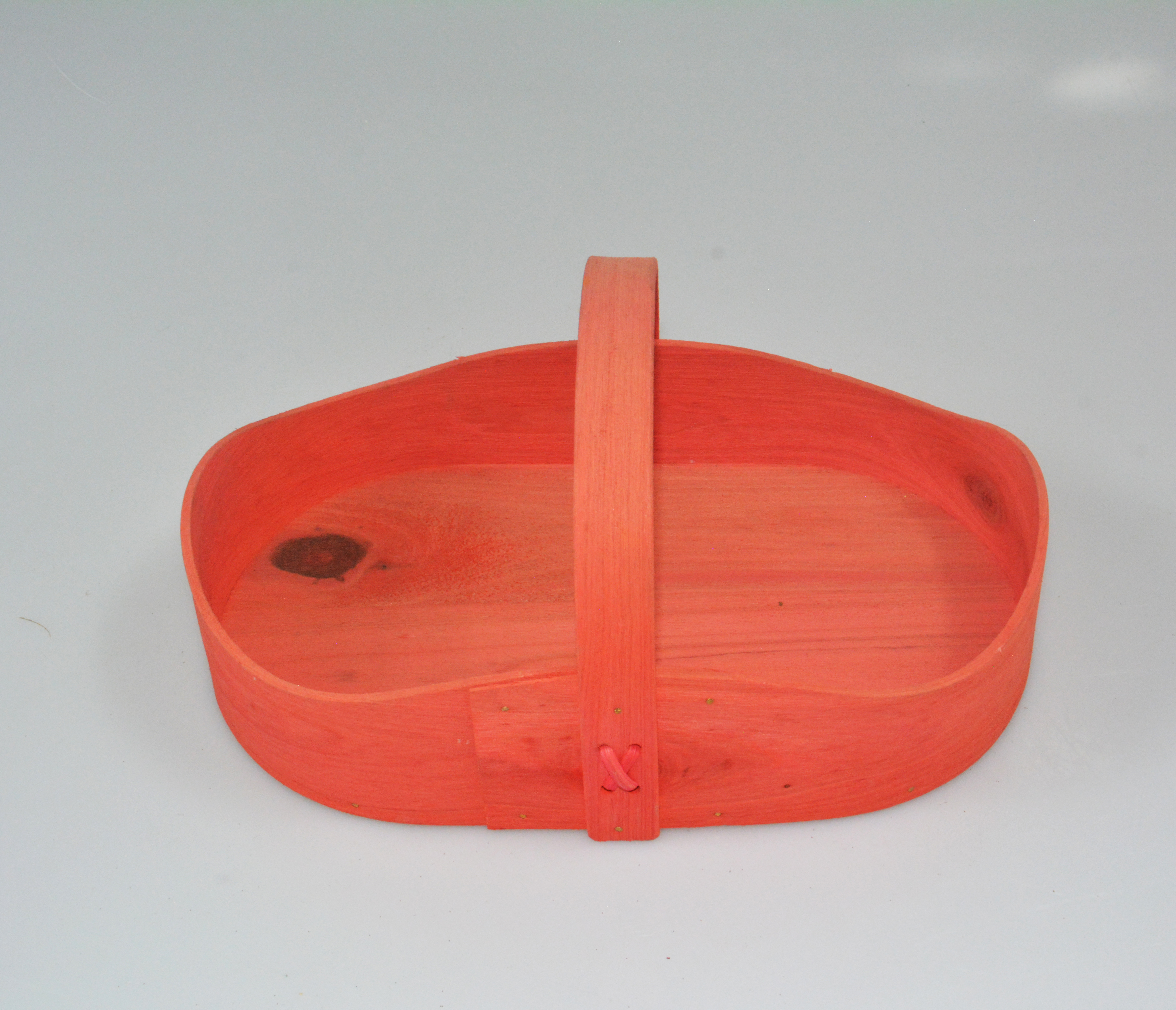 Christmas shoe shape wooden decorate storage fruit bread basket