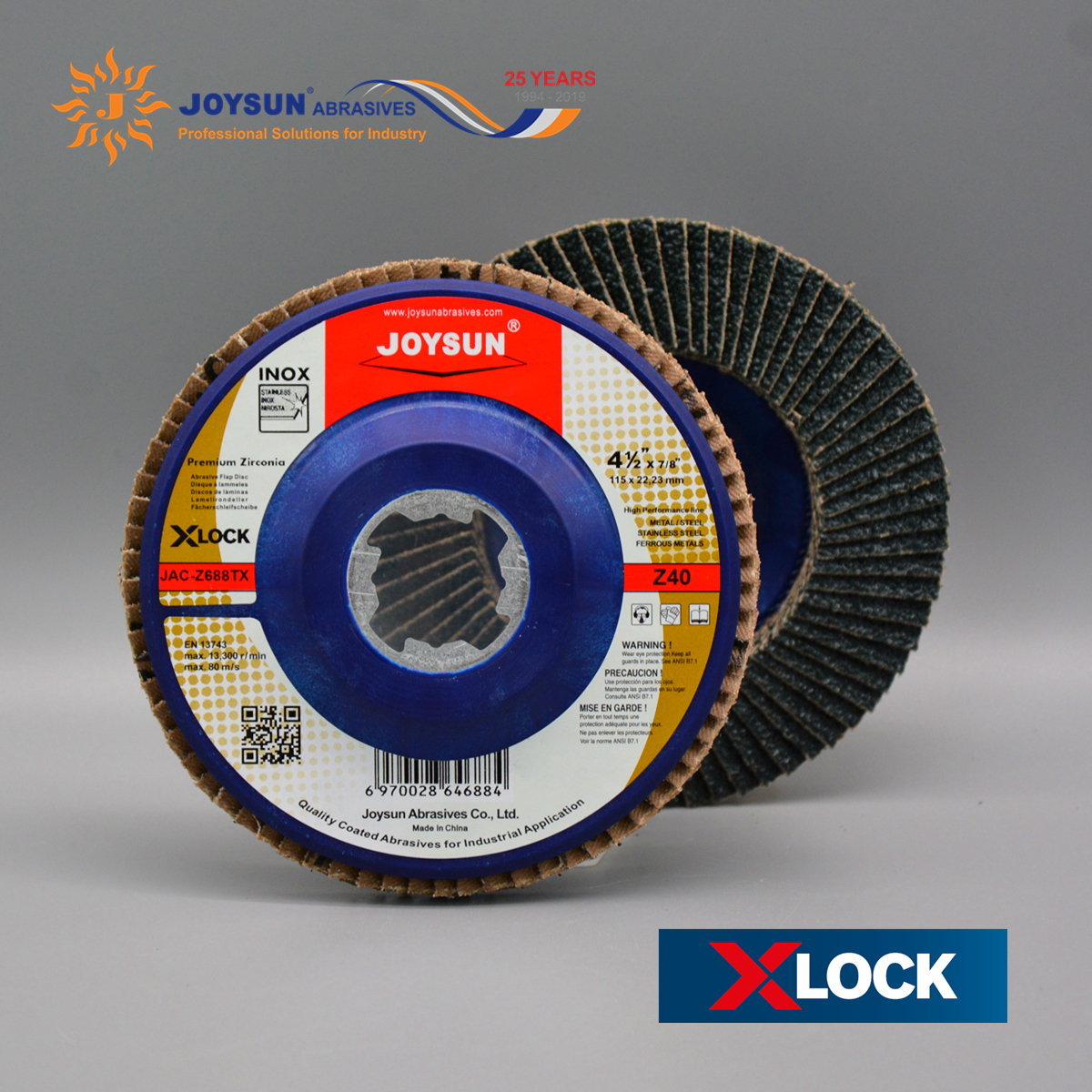 X-LOCK Z688TX Premium Zirconium Flap Disc