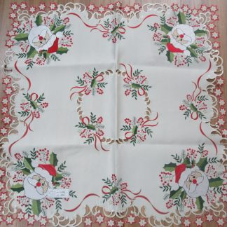 Embroidered Christmas Tablecloth