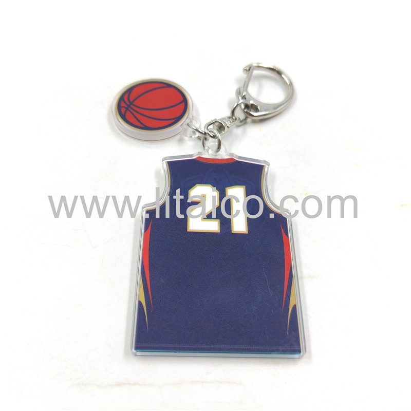 Ball uniform acrylic keychain—Double side