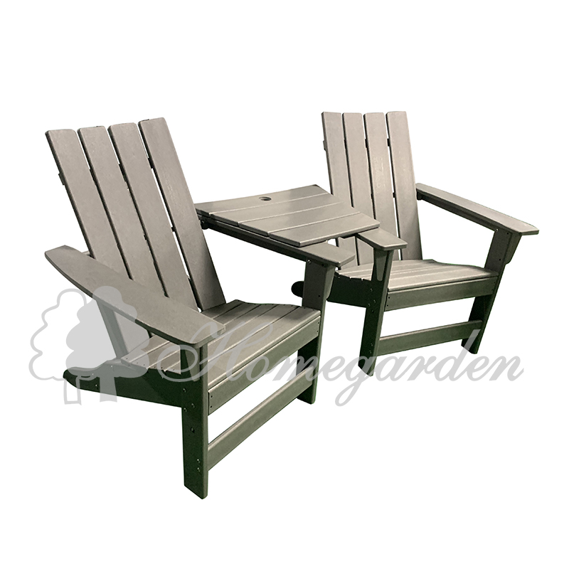 HDPE Adirondack chair set