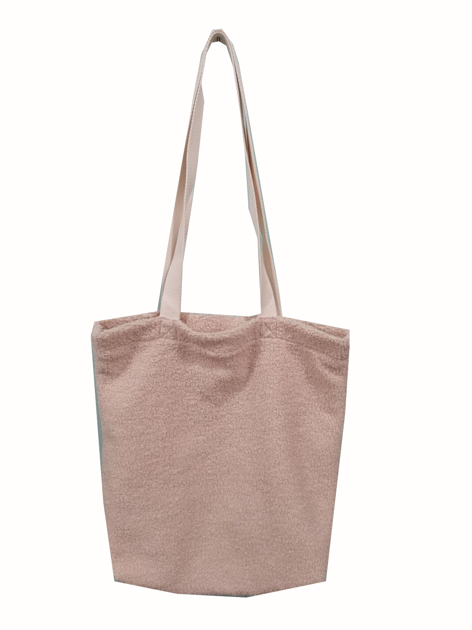 100% polyester teddy velvet fashion handle bag