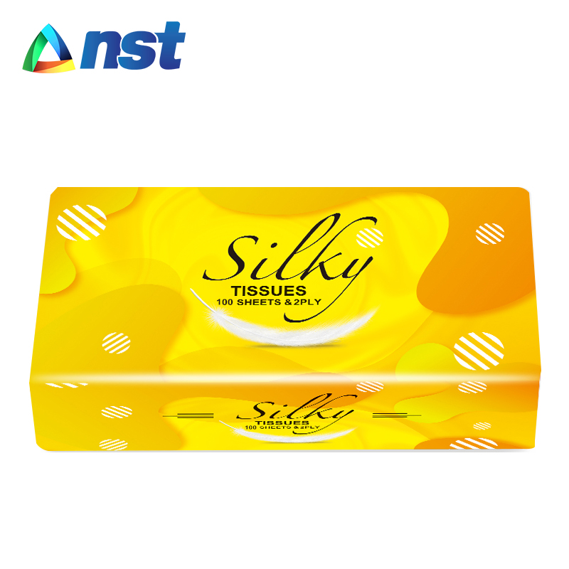 100 Sheets Best Quality Side Embossing Soft Facial Tissue Paper