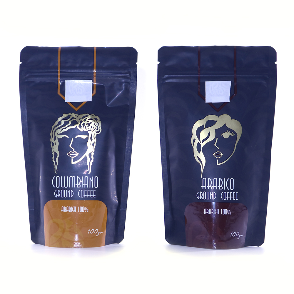 Matte finish coffee bag stand up pouch