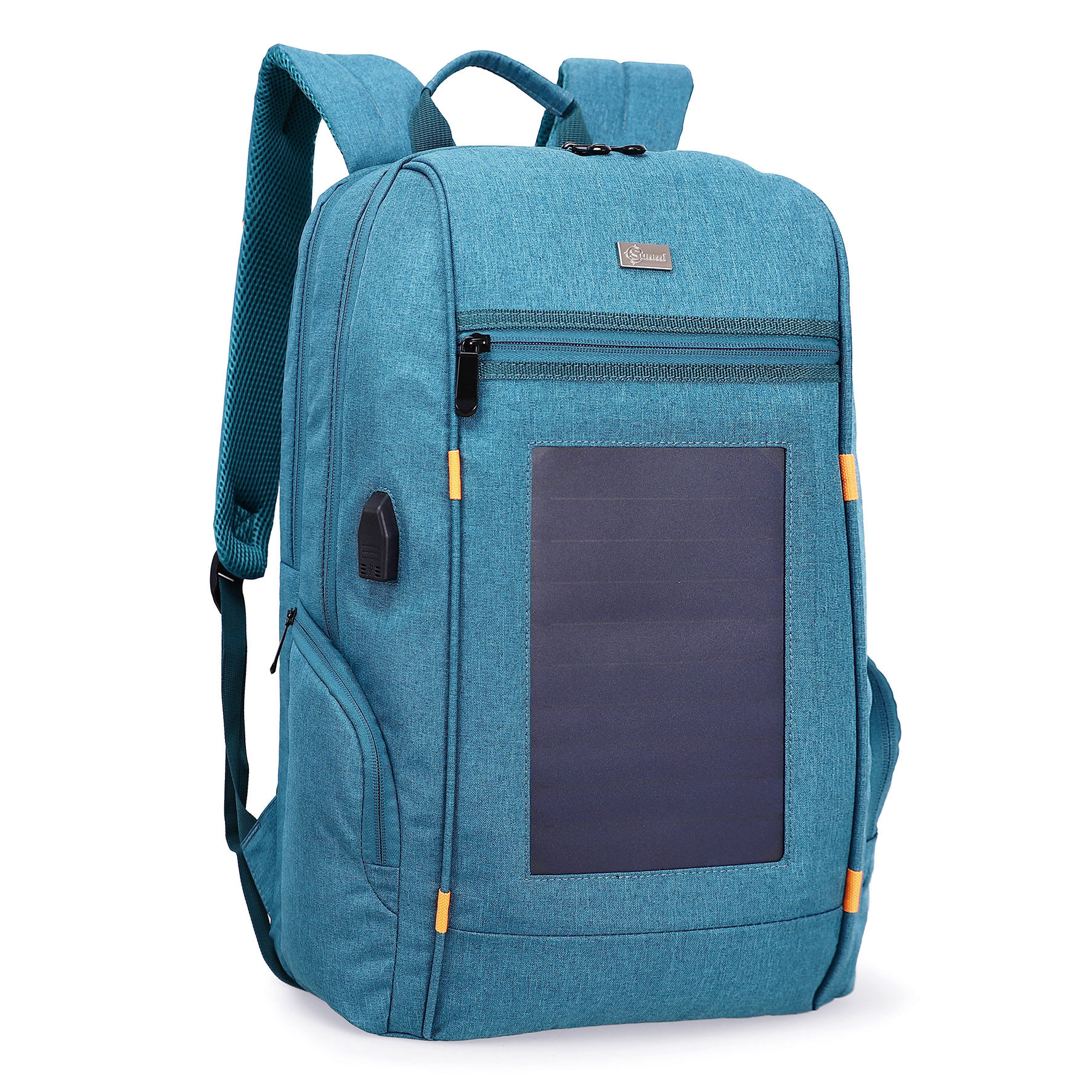 Solar powered backpack Laptop Backpack,Business Travel Anti Theft Slim Durable Laptops Backpack College School Computer Bag Fits 15.6 Inch